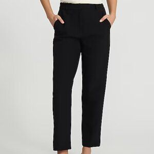 Editor Super High Waisted Straight Ankle Pant Black Never Worn